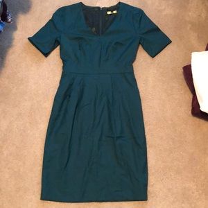 vintage style green dress